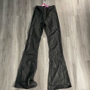 Edikted flare leather pants